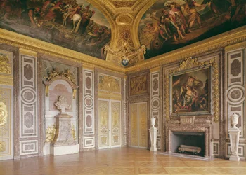 Interior View of The Château of Versailles (the salon of Diane)